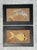 This charming pair of vintage Mid-Century Modern paintings captures the playful spirit of 1950s–1960s design through...
