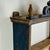 Cabin Vintage Salvaged Wooden Ornamental Fairytale Open Shelf in Blue Paint For Sale - Image 3 of 10