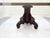 Solid mahogany table with central leg extendable table in the middle fixed central leg and four retractable legs for...