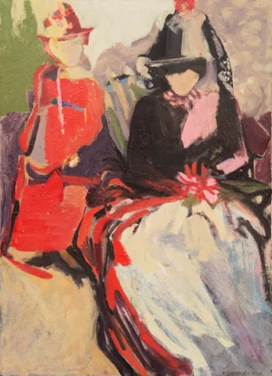 'Abstracted Figural' by Beverly Curtice Hitchcock, San Francisco Bay Area Expressionist Woman Artist