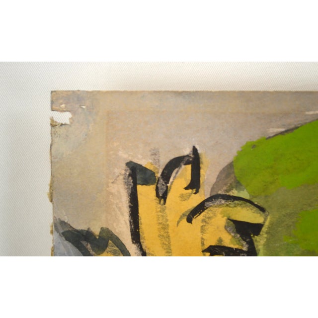 Mid 20th Century Oakland Industrial Landscape Watercolor Painting by Polly Wagener For Sale - Image 9 of 11