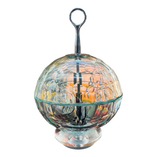 Murano Cut Glass Table Lamp, 1970s For Sale