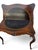 19th Century French Gabriel Legs Rosewood Inside Black Leather Game Table/Console Table. For Sale In Philadelphia - Image 6 of 17