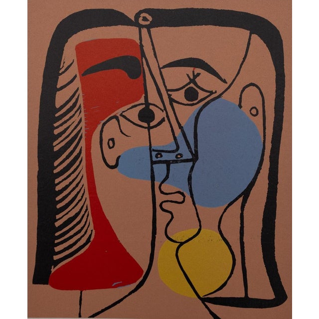 Pablo Picasso (1881-1973) Large Head (portrait of Jacqueline with straight hair), on the reverse Luncheon in the Grass...