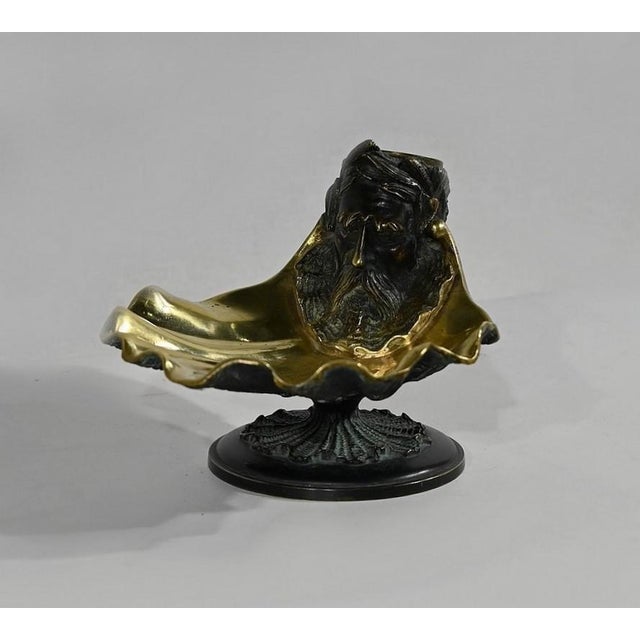 Inkwell in Double Patina Bronze, Late 19th Century For Sale - Image 3 of 18