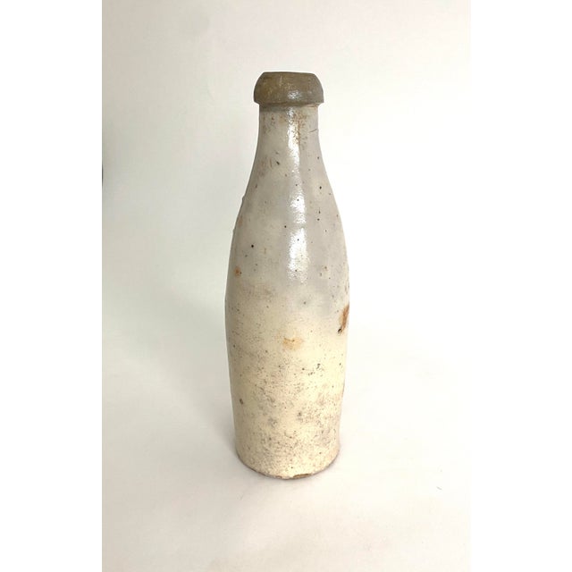 Rustic European Antique Stoneware German Beer Bottle For Sale - Image 3 of 7