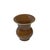 Chinese 4.5" Chinese Clay Ceramic Coffee Brown Bulbous Shape Vessel Small Vase For Sale - Image 3 of 8