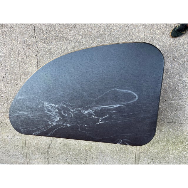 Black Italian Marble Coffee Table, 1970s For Sale - Image 8 of 12