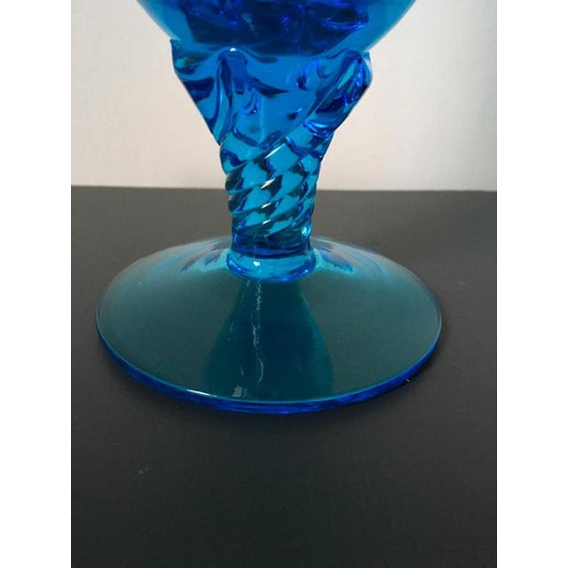 Postmodern Turquoise Murano Glass Bottle, Italy, 1960s For Sale - Image 10 of 16