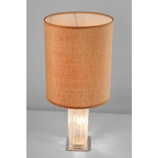 Kalmar Large Glass Table Lamp attributed to Kalmar, Austria, 1970s For Sale - Image 4 of 11