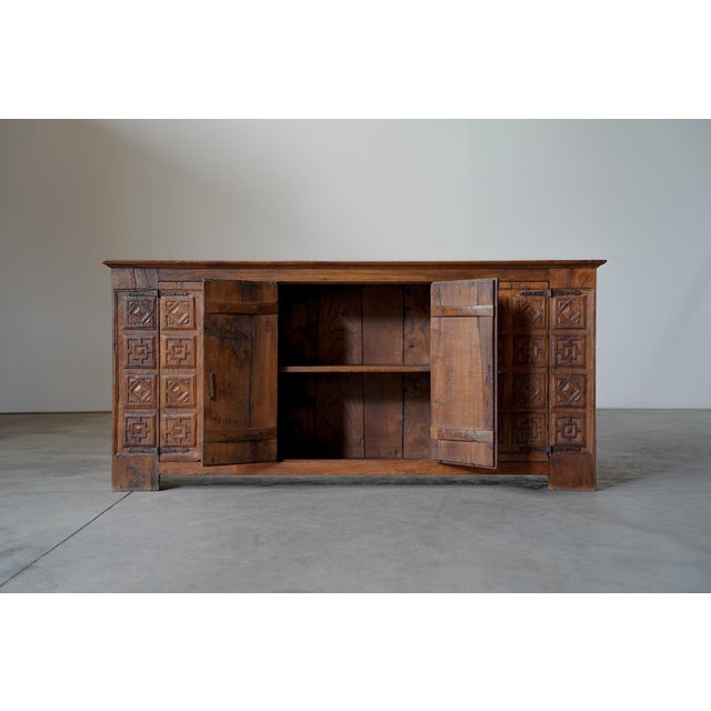 Vintage Spanish Hand Carved Sideboard, 1800s For Sale - Image 4 of 14