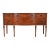 Baker Furniture Style French Regency Louis XVI Burled Walnut Sideboard Buffet, Circa 1940s For Sale