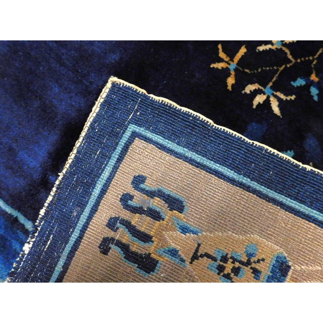 Mid Century Handmade Chinese Rug. 6'2"x 8'5" For Sale - Image 9 of 12