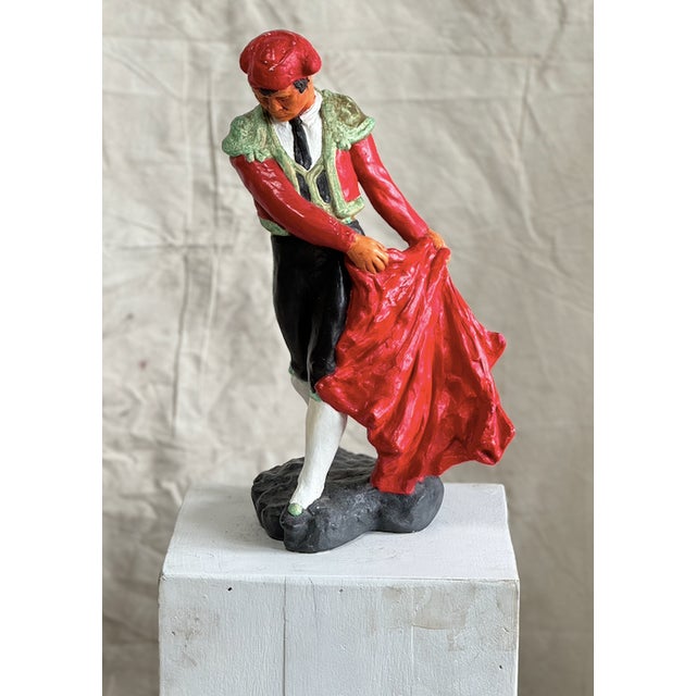 Spanish Vintage Tuscany Studio Bullfighter Figurine For Sale - Image 3 of 12