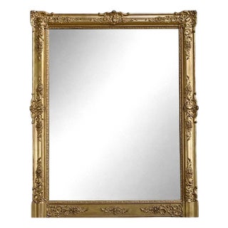 19th Century Restoration Gilded Wood Mirror For Sale