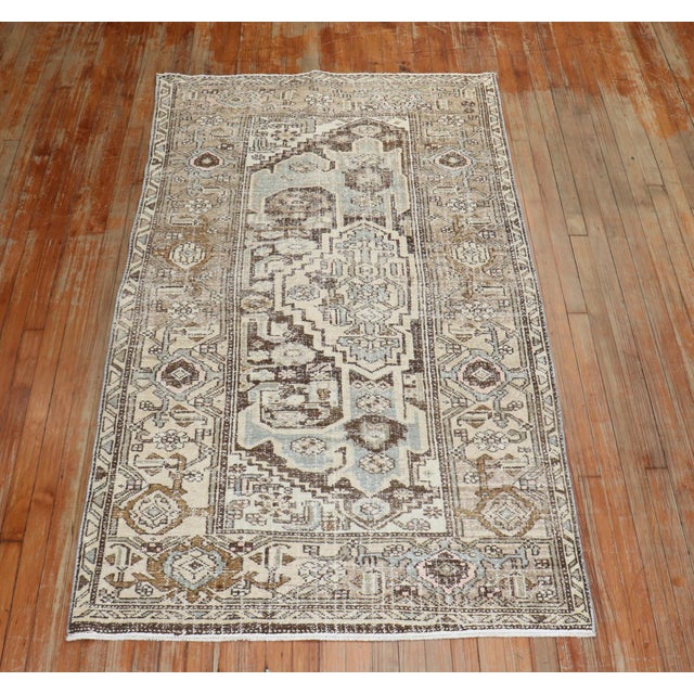 Zabihi Collection Persian Malayer Accent Sampler Rug For Sale In New York - Image 6 of 6