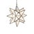 Rustic Matthew Izzo Home 15" Frosted Glass Moravian Star Pendant Light With Oxidized Metal Trim For Sale - Image 3 of 3