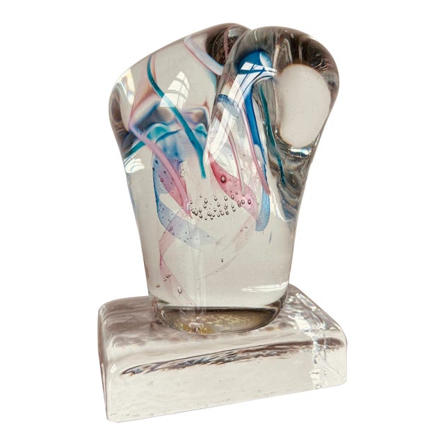 Studio Art Glass Paperweight by Cheryl Takacs For Sale