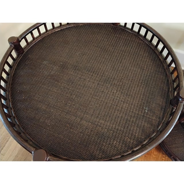 Vintage McGuire Rattan 3 Tiered Bar Cart For Sale - Image 14 of 16