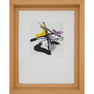 Jean Miotte, Composition abstraite J, Etching For Sale