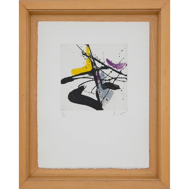 Jean Miotte, Composition abstraite J, Etching For Sale