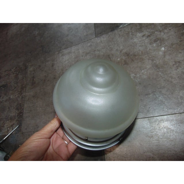 Plafond, lamp, art deco, dimensions: height 14.3 cm, total diameter of the lampshade 15 cm. European Plug (up to 250V).The...