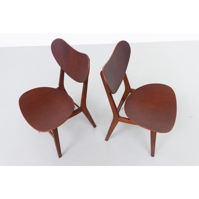 Modern Danish Oak and Teak Side Chairs, Denmark, 1960s, Set of 2 For Sale - Image 6 of 18