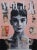 Audrey Hepburn Collage Painting by Dane Shue For Sale
