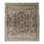 Persian Heriz Rug With Large Central Medallion and Faded Earth-Tone Palette 3'10 X 4'6 For Sale