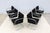 Ludwig Mies Van Der Rohe Brno Tubular Chairs in Black Fabric by Gordon - Set of 6 For Sale - Image 9 of 18
