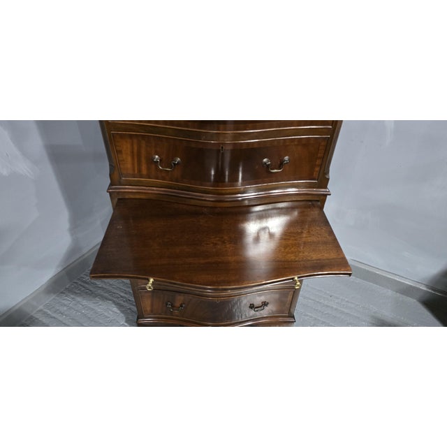 Mahogany Chest on Chest of Drawers, 1920s For Sale - Image 10 of 14