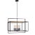 Ian K. Fowler for Visual Comfort Signature Halle Wide Hanging Lantern in Aged Iron with Clear Glass For Sale