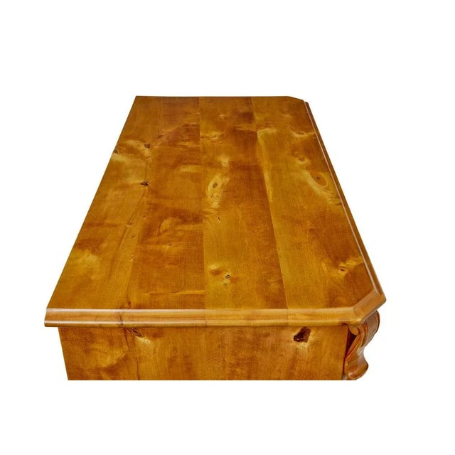 Antique Swedish Tiger Birch Buffet, 1870 For Sale - Image 9 of 11