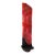 1980s Large 91" Flashed Red Molded Glass Wave Floor Sculpture on Steel Base For Sale