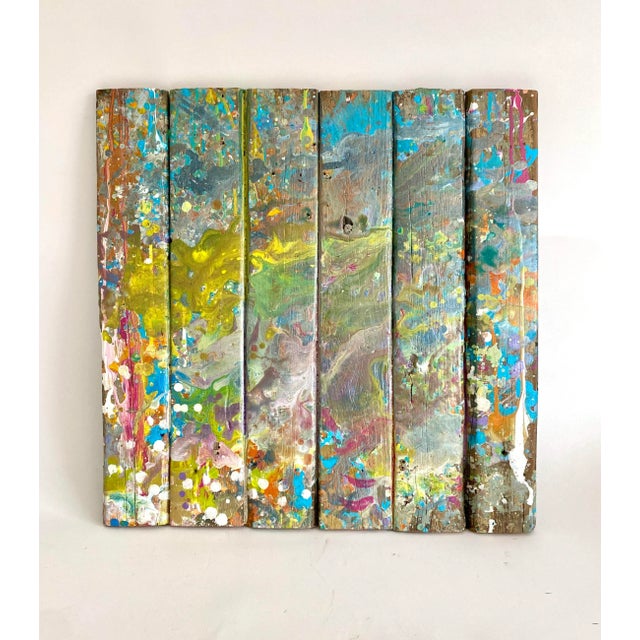 Abstract Artist's Framed Painters Palette Wall Sculpture For Sale - Image 3 of 6