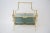 Maison Baguès Mid-Century Maison Bagues Magazine Rack in Polished Brass and Blue-Gray Smoke Glass For Sale - Image 4 of 11