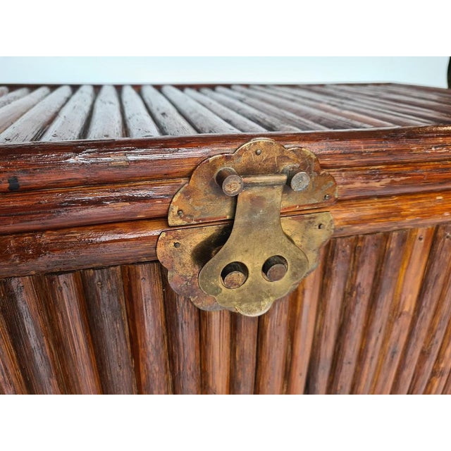 Mid-Century Bamboo Chest, 1960s For Sale - Image 3 of 13