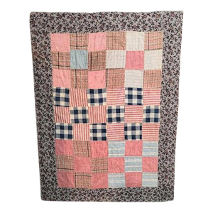 19th C Nine Patch Doll Quilt