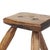 Brutalist Rustic Wabi Sabi Oak Stool For Sale - Image 4 of 8