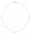 Roberto Coin, 18k Yellow Gold and Diamond Station Necklace For Sale