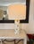 Classic Kate Spade Signature design, this Pavilion Dot table lamp features a frosted cream glossy glass cylinder base with...