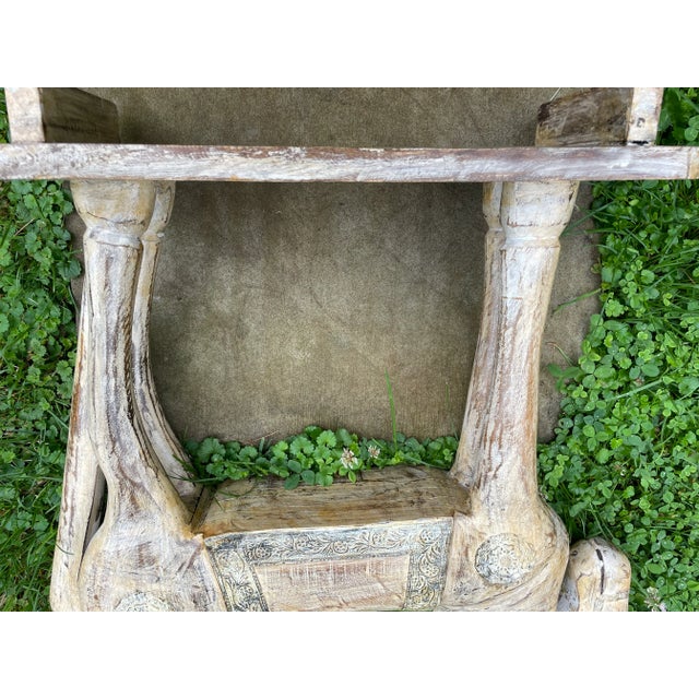 Tan Late 20 Th Century Wooden Carved Horse Statue Sculpture For Sale - Image 8 of 9