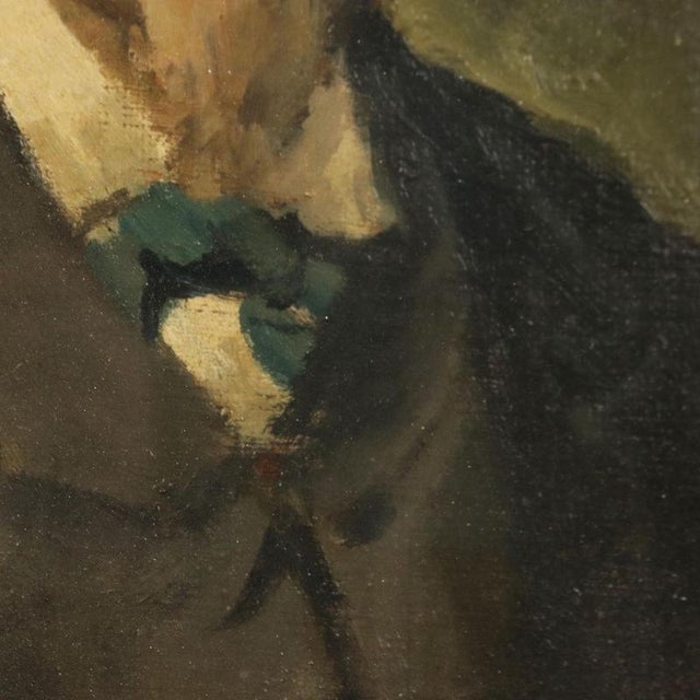 Giovanni Pezzotta, Portrait, Oil on Canvas For Sale - Image 5 of 10