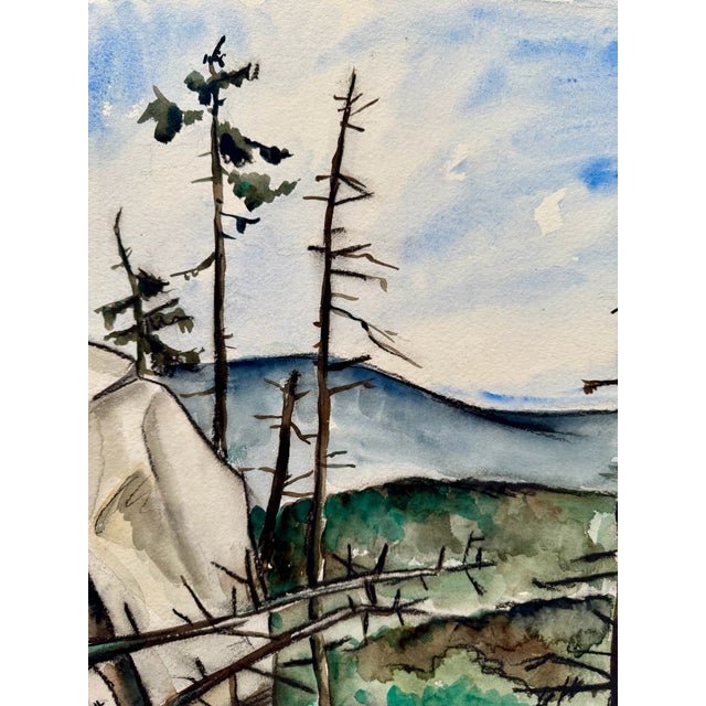Original watercolor on paper by Henry Emil Salloch, also known as Heinz Emil Salloch, the German-born American artist and...