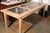 Mid 20th Century Southern French Mid Century Natural Oak Dining Table with Fossil Black Marble Top For Sale - Image 9 of 12