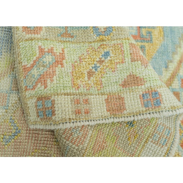 Turkish Oushak Rug 3' x 6'7" #19229 For Sale In Houston - Image 6 of 8