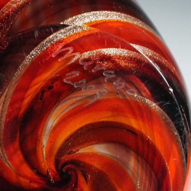 Murano Glass Spirale Vase by Eugenio Ferro, 2009 For Sale - Image 10 of 11