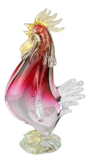 Barbini Murano Glass Rooster