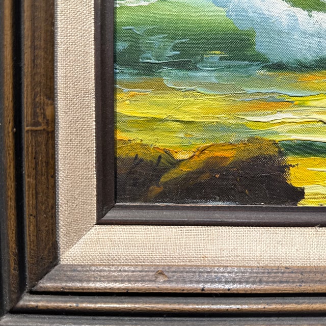 1970s “Seascape” by Carfe Oil on Canvas 1974 For Sale - Image 5 of 11