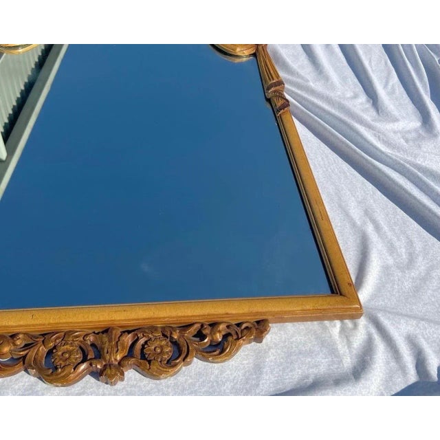 1930’s Italian Carved Wood Draped Mirror. For Sale - Image 12 of 12
